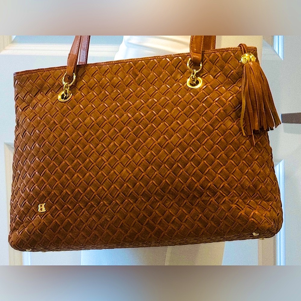 Bally Italian suede and leather bag